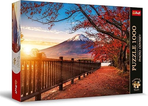 Trefl Premium Plus Quality - Puzzle Photo Odyssey: Góra Fuji, Japonia - 1000 Elementów, Niepowtarzalna Seria Fotograficzna, Idealne Dopasowanie Elementów, dla Dorosłych i Dzieci od 12 lat