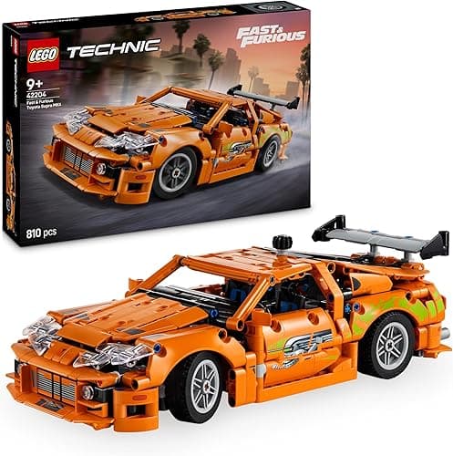 LEGO Technic Fast and Furious Toyota Supra MK4, Model Samochodu Sportowego do Złożenia, Zabawka Konstrukcyjna dla Chłopca i Dziewczynki, Prezent dla 9-latka i Fanów Serii Szybcy i Wściekli 42204