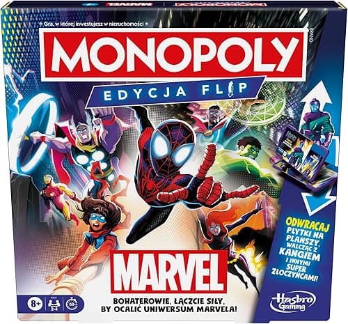 Gra planszowa Monopoly Edycja Flip: Marvel - wersja polska