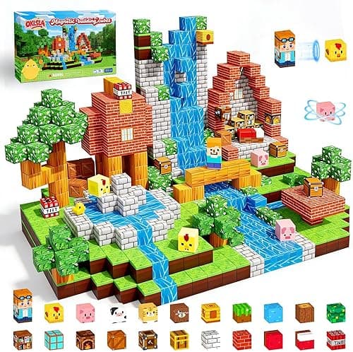 Magnetyczne klocki, 126 sztuk klocków magnetycznych dla dzieci, kreatywne zabawki sensoryczne, prezenty dla dzieci, chłopców, dziewczynek od 3, 4, 5, 6, 7, 8, 9 lat