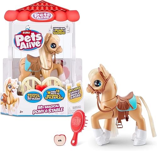 Pets Alive My Magical Pony i stabilny interaktywny robot zabawkowy zasilany baterią od ZURU