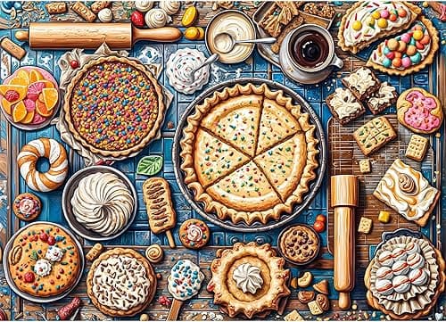 Puzzle 1000 elementów dla dorosłych i dzieci, Impossible Game, prezent z puzzlami, sprytne zagadki, kolorowe puzzle z kolorowym motywem deserowym