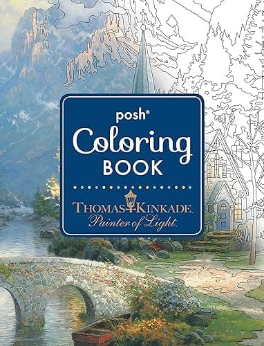 Posh Adult Coloring Book: Thomas Kinkade Designs for Inspiration & Relaxation: 14