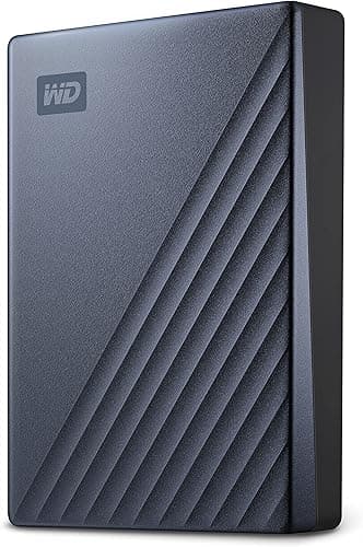 WD 2TB My Passport Ultra Portable HDD USB-C with software for device management, backup and password protection - Blue, Works with PC, Xbox X, Xbox S, PS4 and PS5