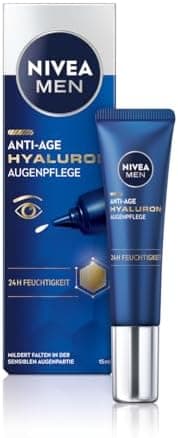 NIVEA MEN Hyaluron Przeciwzmarszczkowy krem nawilżający pod oczy dla mężczyzn z kwasem hialuronowym, 15 ml