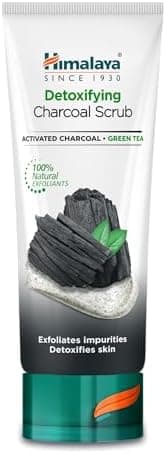 Himalaya Detoksykacyjny Peeling Węglowy (Charcoal Scrub), Mieszanka Aktywowanego Węgla Drzewnego, Kokosa i Zielonej Herbaty, 75 ml
