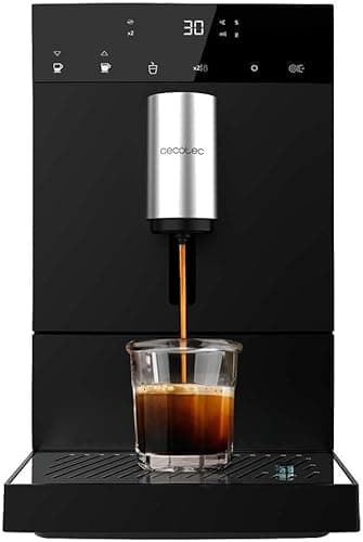 Cecotec Cremmaet kompaktowy ekspres do kawy. 19 barów, system Thermoblock, świeżo zmielone ziarna kawy z Plug&Play, 150 g zbiornik na kawę z młynkiem, 1,1 l wody