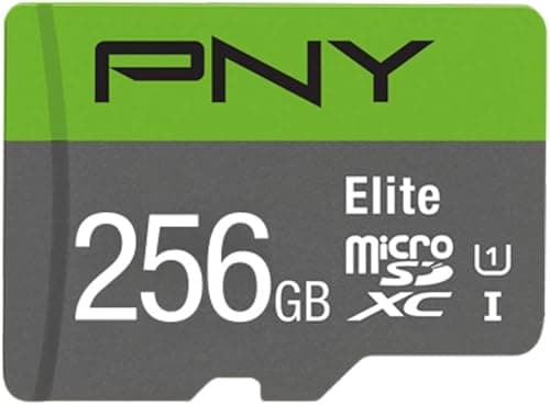 PNY Elite microSDXC card 256GB Class 10 UHS-I U1 100MB/s A1 V10