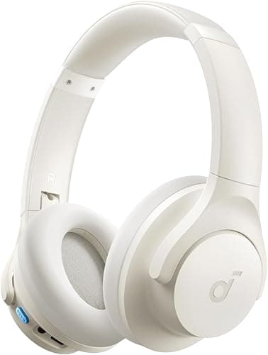 soundcore Bezprzewodowe nauszne słuchawki Bluetooth Anker Q11i(odnowiona), głębokie basy, 60 godzin odtwarzania, dźwięk wysokiej rozdzielczości, zdejmowane nauszniki, połączenie wielopunktowe