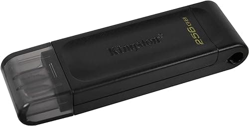 Kingston Data Traveler 70 DT70/256GB Pamięć Flash Usb-C, Czarny, 256 GB