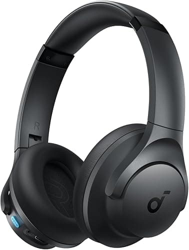 soundcore Bezprzewodowe nauszne słuchawki Bluetooth Anker Q11i(odnowiona), głębokie basy, 60 godzin odtwarzania, dźwięk wysokiej rozdzielczości, zdejmowane nauszniki, połączenie wielopunktowe