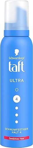Schwarzkopf TAFT pianka do włosów Ultra (150 ml), stopień utrzymania 4, pianka do włosów do wszystkich rodzajów włosów, wzmacnia włosy, wegańska formuła*