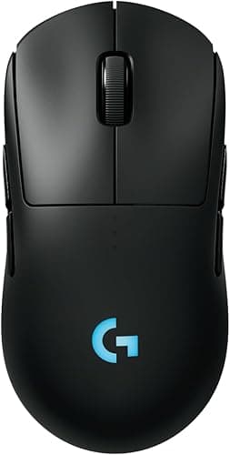 Logitech G PRO 2 LIGHTSPEED, bezprzewodowa mysz do gier, oburęczna, z maks. 4 konfigurowalnymi, przełączanymi magnetycznymi przyciskami bocznymi, czujnikiem 44K DPI, ładowaniem USB-C, PC/Mac - Czarny