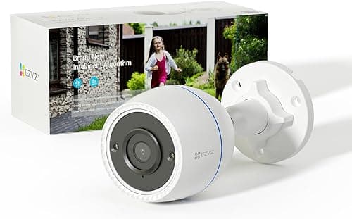 Zewnętrzna kamera monitorująca EZVIZ C3TN 1080P, zewnętrzna kamera IP WiFi z 30 m noktowizorem, wodoodporność IP67, wykrywanie ruchu, H.265, kompatybilna z Alexa