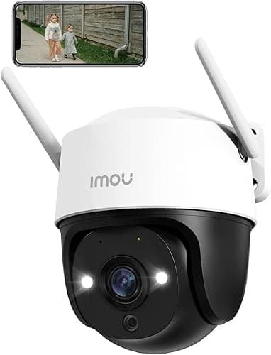 Imou 2.5K (4MP) Zewnętrzna kamera monitorująca WiFi PTZ, zewnętrzna kamera IP 360 ° WiFi, 30 m kolorowy noktowizor, wykrywanie ludzi AI, inteligentne śledzenie, wodoodporność IP66