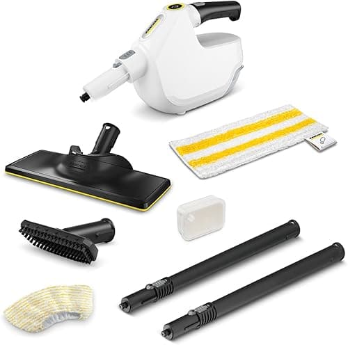 Kärcher Parownica SC 1 Multi & Up, czas nagrzewania: 30 s, moc grzewcza: 1300 W, moc powierzchniowa: 30 m², zbiornik: 200 ml, idealnie dopasowana do indywidualnych wymagań