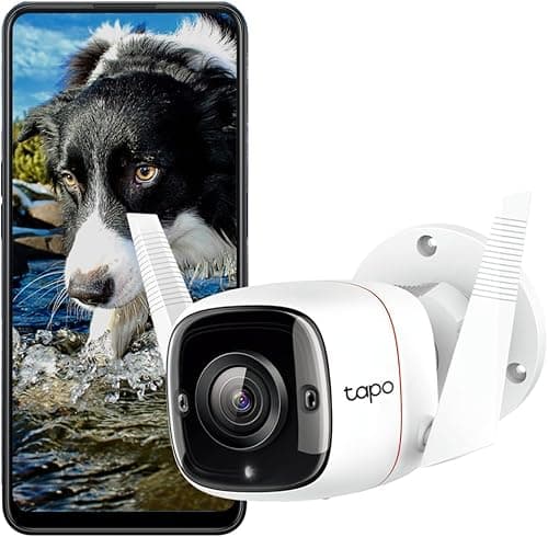TP-Link Tapo C310 | Kamera zewnętrzna Wi-Fi 3MP | Tryb nocny | Detekcja ruchu | Obsługa PoE i microSD do 128 GB | Kompatybilna z Alexa i Google Home
