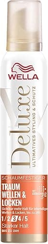 Wella Deluxe Dream pianka do włosów dla większej sprężystości i definicji – pianka do włosów z 5-krotnym kompleksem ochronnym keratyny – 200 ml