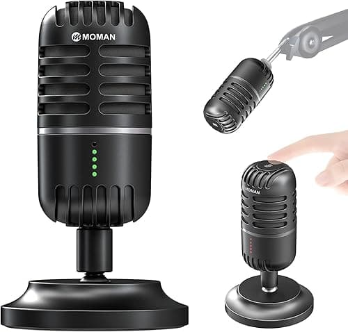 Mikrofon USB PC, Moman EMP, kondensator mikrofonowy, bez opóźnień transmisji, mikrofon do nagrywania strumieniowego gier Youtube konferencja online, USB-mikrofon-PC-Komputery-kondensator