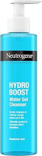 NEUTROGENA® Hydro Boost® Nawadniający żel do mycia twarzy 200ml, na bazie kwasu hialuronowego. Pozostawia skórę oczyszczoną, odświeżoną i miękką w dotyku.