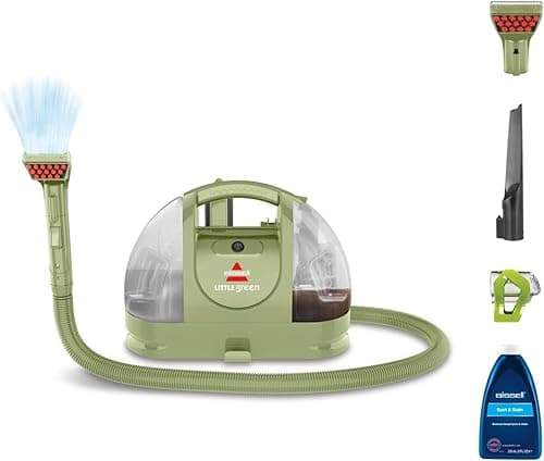 BISSELL Little Green, Odkurzacz Piorący do Tapicerki, Odkurzacz na Codzienne Plamy i Zabrudzenia, Odkurzacz do Prania Dywanów, Tapicerki, Samochodów, Kanapy i Innych, Mocny Silnik 340W, 4098N