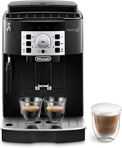 De'Longhi Magnifica S, Automatyczny Ekspres do Kawy Ziarnistej, do Zaparzania Espresso i Cappuccino, ECAM22.110.B, Czarny