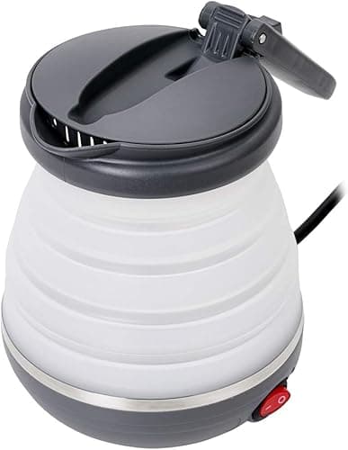 Adler AD 1279 Czajnik Elektryczny Składany, 0.6L, 750W, Biały/Ciemnoszary, Turystyczny, Kompaktowy