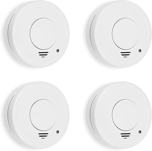 Smartwares RM250 Zestaw czterech czujników dymu - w zestawie baterie - przycisk testowania - 85 dB