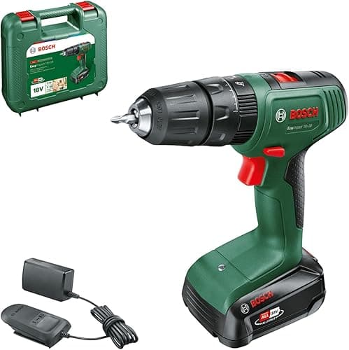 Bosch Home And Garden Easyimpact 18V-38 Wiertarka Udarowa, Czarny/Zielony, 21,6 x 5,7 x 19,5 cm; 2,31 kg