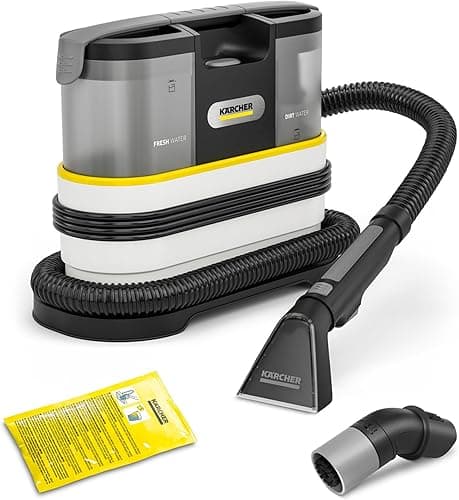 Kärcher odkurzacz piorący SE 2 Spot Care, moc pobierana: 450 W, zbiornik na czystą wodę: 1,5 l, powierzchnia: 2,89 m², waga: 4,2 kg, dysza z podkładką piorącą, dysza do plam i środek czyszczący RM 519