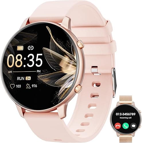 Smartwatch (Odpowiadaj/Rozmawia), 1,39" Smartwatch dla Mężczyzn i Kobiet z monitorem tętna/snu/SpO2/stresu, ponad 100 trybami sportowymi, wodoodporny IP68 Fitness Smartwatch dla Android i iOS