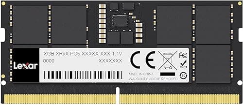 Lexar SODIMM 32GB DDR5 RAM 5600 MHz, 262-Pinowa pamięć laptopa, wysokowydajna pamięć DRAM gier pamięci laptopa/uniwersalnego minikomputera Intel NUC, 1,1V, CL46-45-45-90