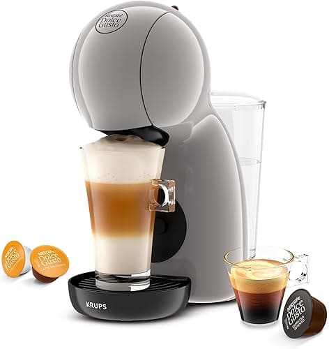 Krups Nescafé Dolce Gusto Piccolo XS ekspres do kawy na kapsułki, zdejmowany zbiornik na wodę 0,8 litra, gorące i zimne napoje, 1500 W, ciśnienie pompy 15 bar, tryb ekologiczny, wyjątkowo kompaktowy