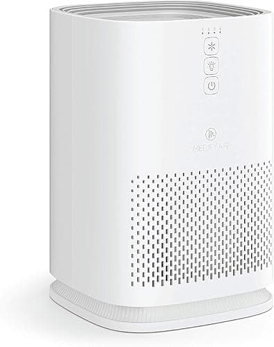Medify MA-14 Oczyszczacz powietrza Filtr HEPA True H13 | Pokrywa 18 m kwadratowych | Alergeny, dym, kurz, zapach, pyłki, sierść zwierząt | 99,9% utylizacji 0,1 mikrona | Biały, 1 jednostka