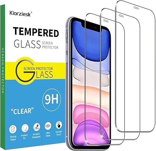 3 sztuki szkła hartowanego do iPhone'a 11, iPhone XR, folia ochronna na ekran bardzo mocna, odporna na zarysowania bez pęcherzyków twardość 9H szkło o wysokiej rozdzielczości 6,1 cala HD ultra