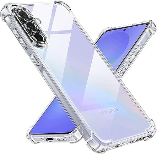 Tentoki Etui na telefon Samsung Galaxy A36 5G, etui z tworzywa TPU, smukłe, odporne na uderzenia i zarysowania, przezroczyste